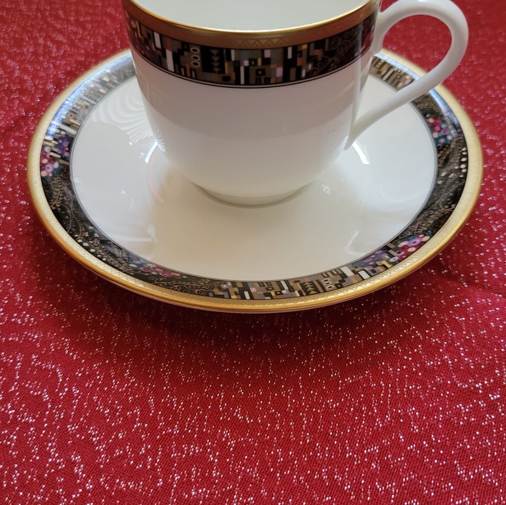 Mikasa Royal Glimmer CUP & Saucer 4 sets New